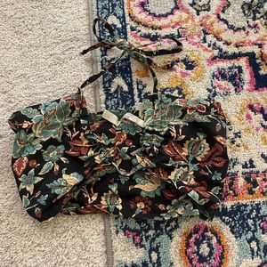 Free people floral halter top size Xs